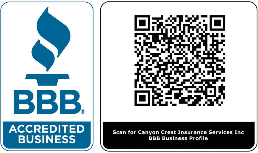 Scan or click for Canyon Crest Insurance Services Inc BBB Profile